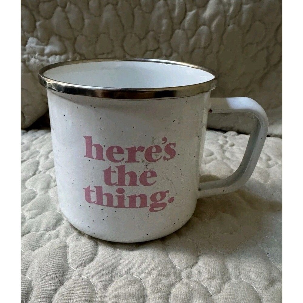 "My Favorite Murder" Podcast Mug Heres The Thing F* Everyone Enamel Camp Cup MFM